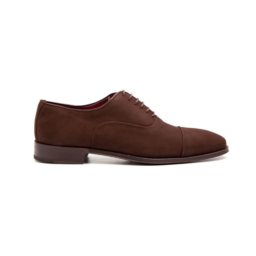 Brown Suede business casual Oxford shoes style for men Beatnik Corso handmade in Spain by Beatnik Shoes