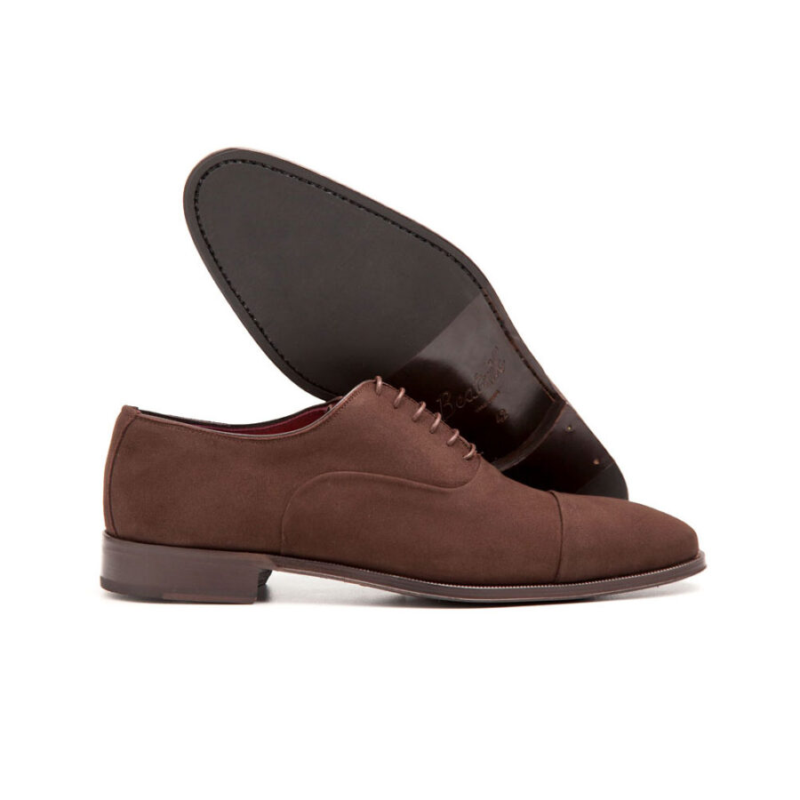 Brown Suede business casual Oxford shoes style for men Beatnik Corso handmade in Spain by Beatnik Shoes