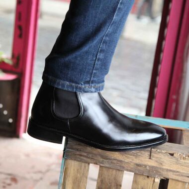 Black Chelsea Boots for men Beatnik Cassady by Beatnik Shoes