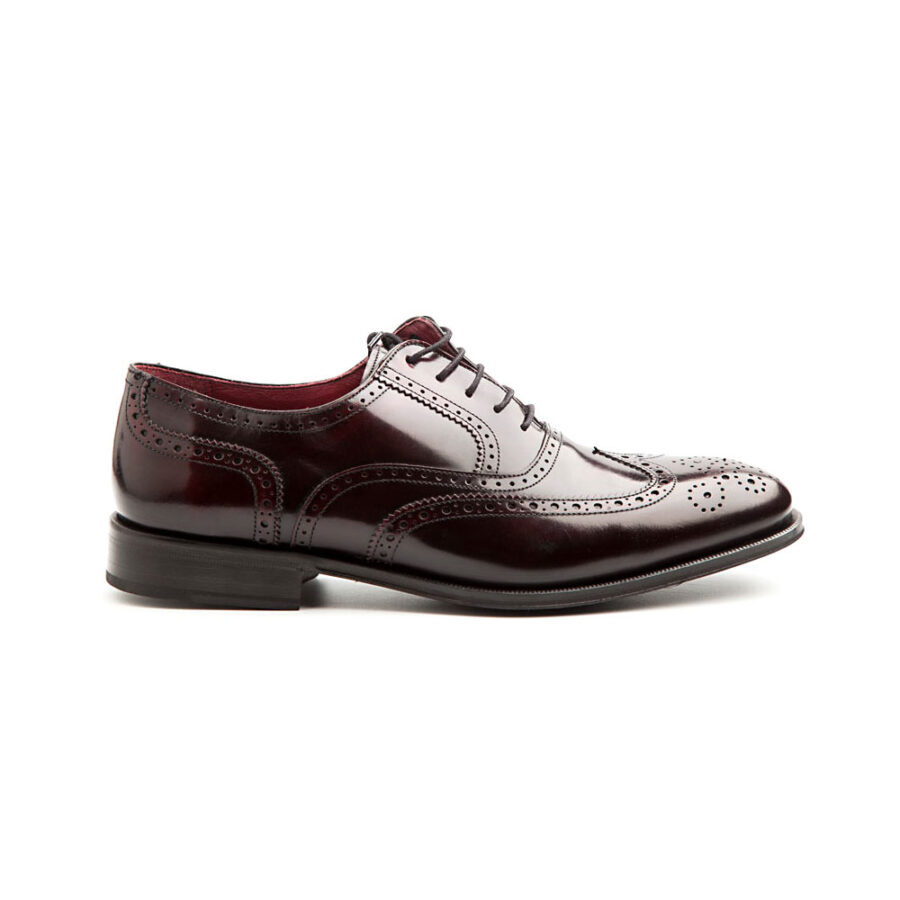 Chaussures Oxford en cuir rouge pour hommes Beatnik Holmes faites à la main en Espagne