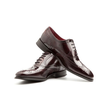 Red Oxford shoes for men Beatnik Holmes by Beatnik Shoes