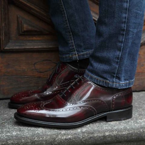 Oxford Dress shoes for men Holmes Burgundy | www.beatnikshoes.com