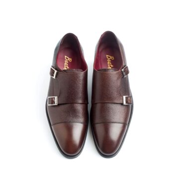 Beatnik Lamantia Brown Monkstrap Shoes