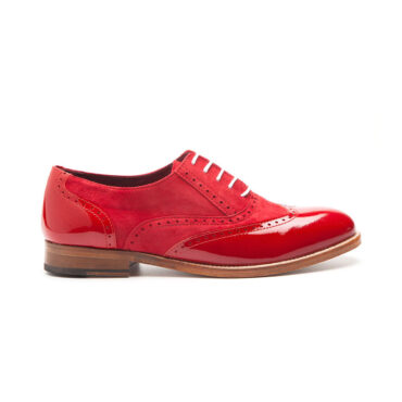 red oxfords womens