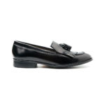 Black women's loafers with tassels Tammi