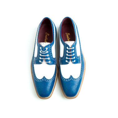 Two tone Oxford style shoes for men Lucien Handmade in Spain by Beatnik Shoes