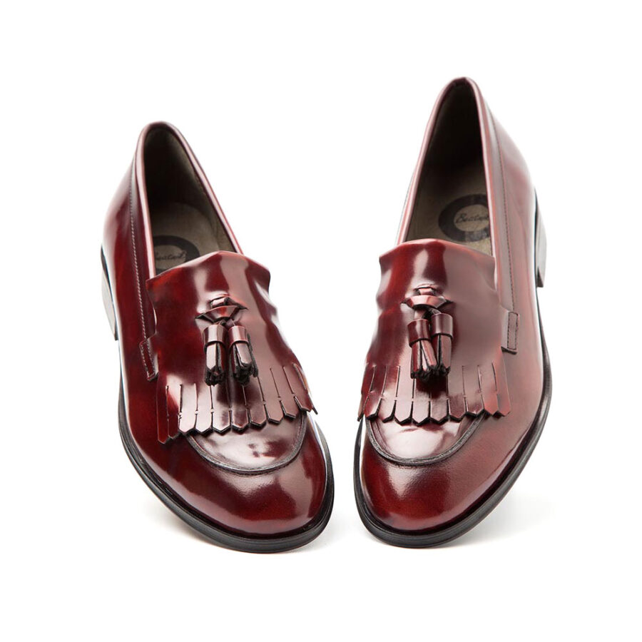 Womens burgundy tassel loafers for women Tammi