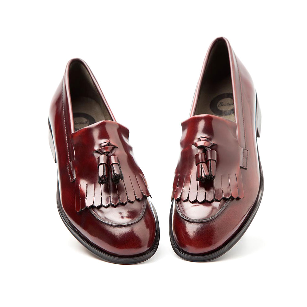 burgundy leather shoes womens