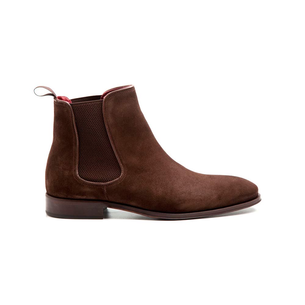 CHELSEA BOOTS IN BROWN COFFEE SUEDE CASSADY BRIT 
