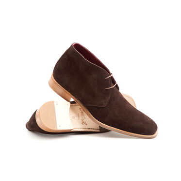 Kenneth desert boot da uomo in pelle scamosciata marrone di Beatnik Shoes