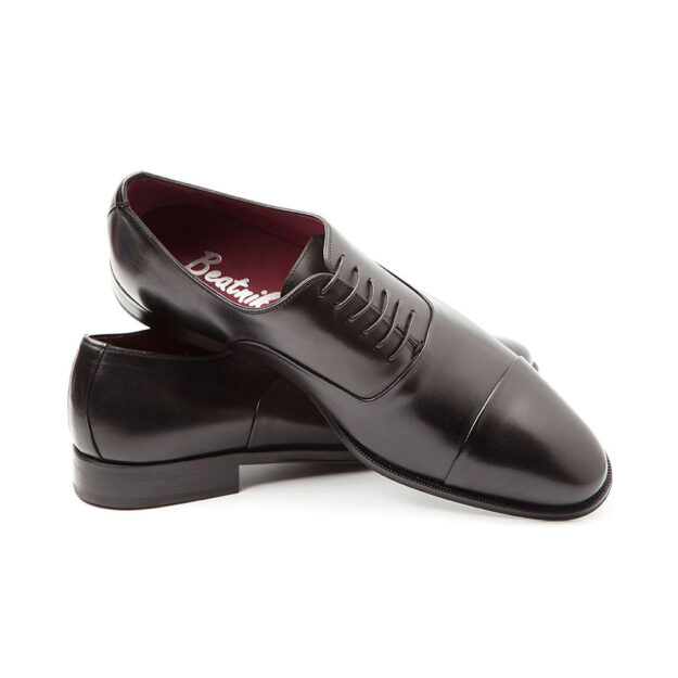 Scarpe stile Oxford Miller in nero per uomo di Beatnik Shoes