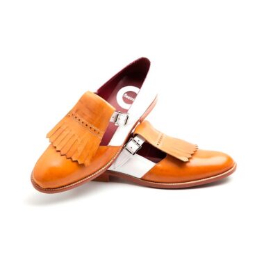 Two tone buckle shoes for women Brenda by Beatnik Shoes