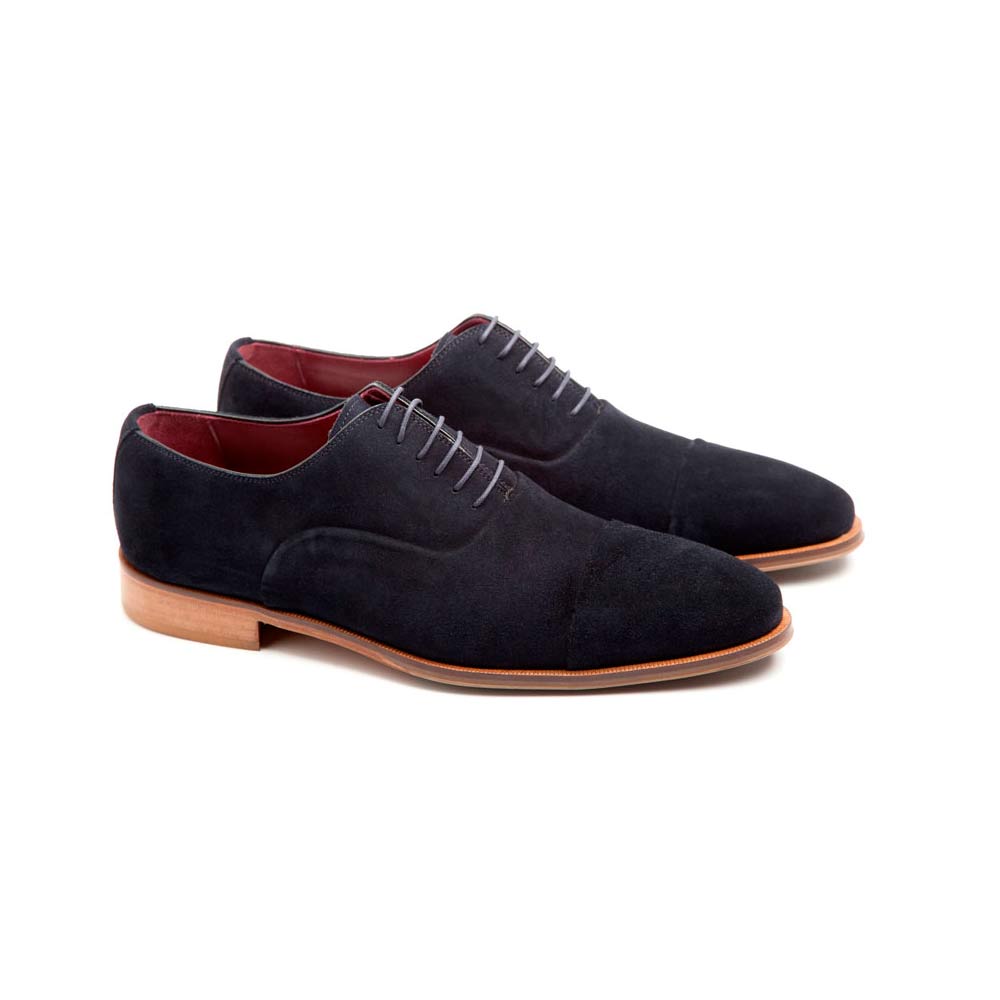 navy suede oxford shoes