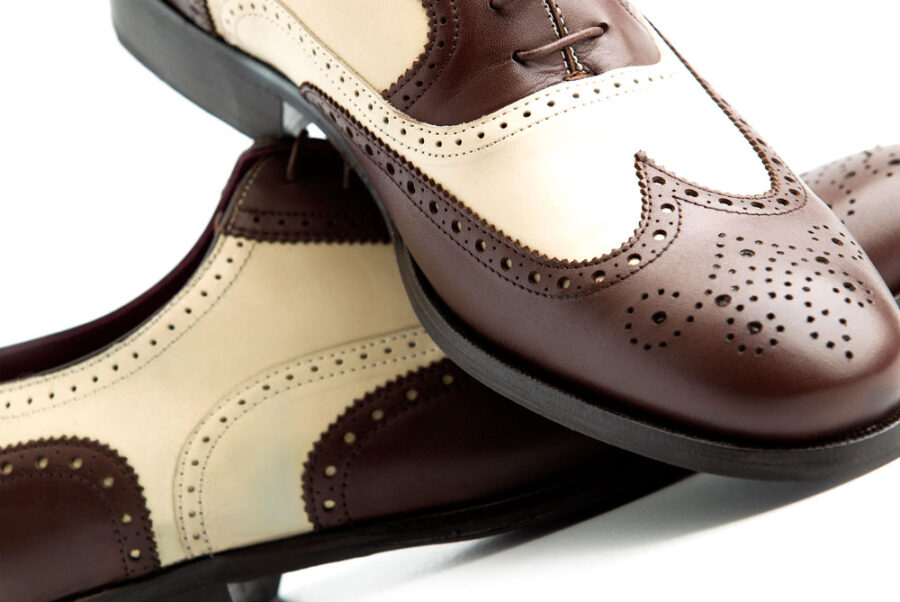 Bicolor Oxford Shoes for men Beatnik Holmes Beige & Brown. Handmade in Spain by Beatnik Shoes