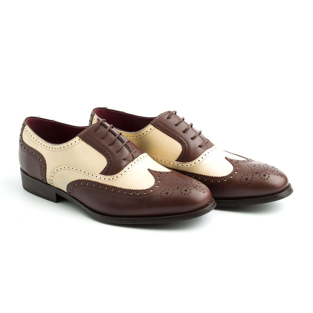 TWO TONE OXFORD SHOES FOR MEN SOFT 