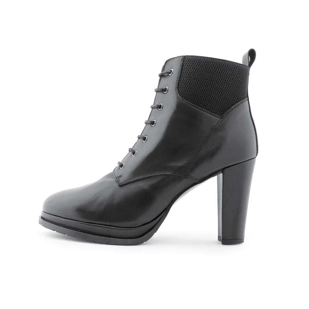 Women's Patent Leather Chunky Heels Ankle Boots