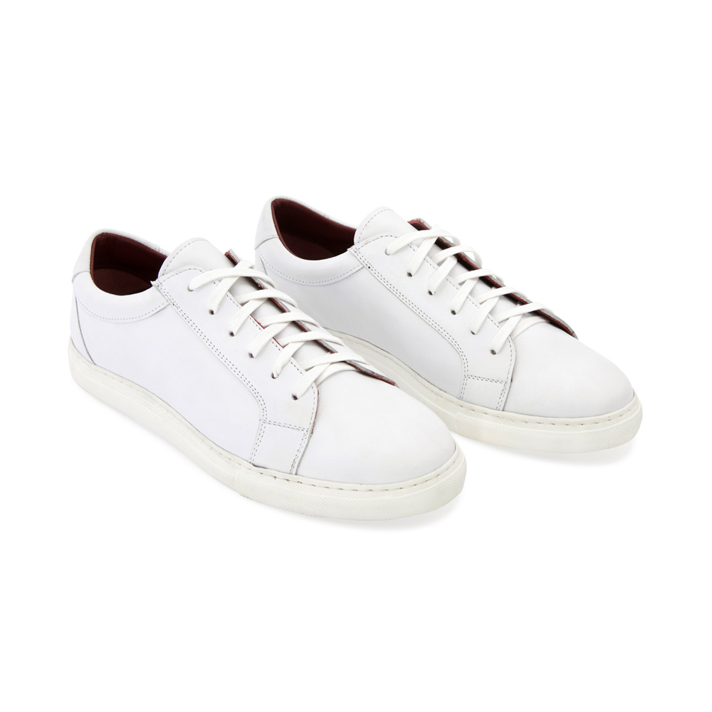 womens white leather casual sneakers