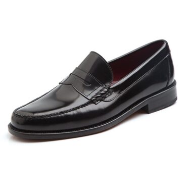 Classic black moccasin for men Beatnik Allen Black