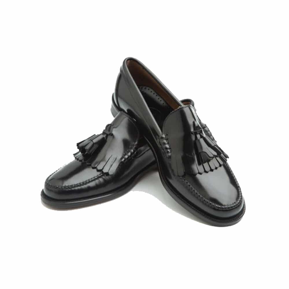 black colour loafers