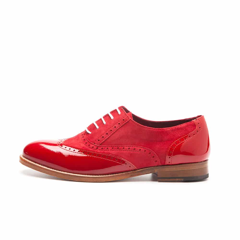 Red Oxford shoes for women Lena Too Red