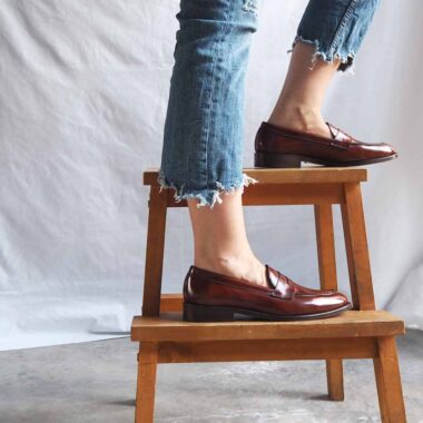 Brown Penny Loafers Beatnik Irma Chesnut