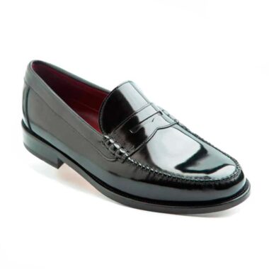 Classic black moccasin for men Beatnik Allen Black