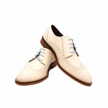 Handmade in Spain beige lace-up Oxford Style shoes for women Beatnik Ethel Beige