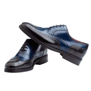 Two-Tone classic lace-up Oxford Style for men Beatnik Holmes Black & Blue