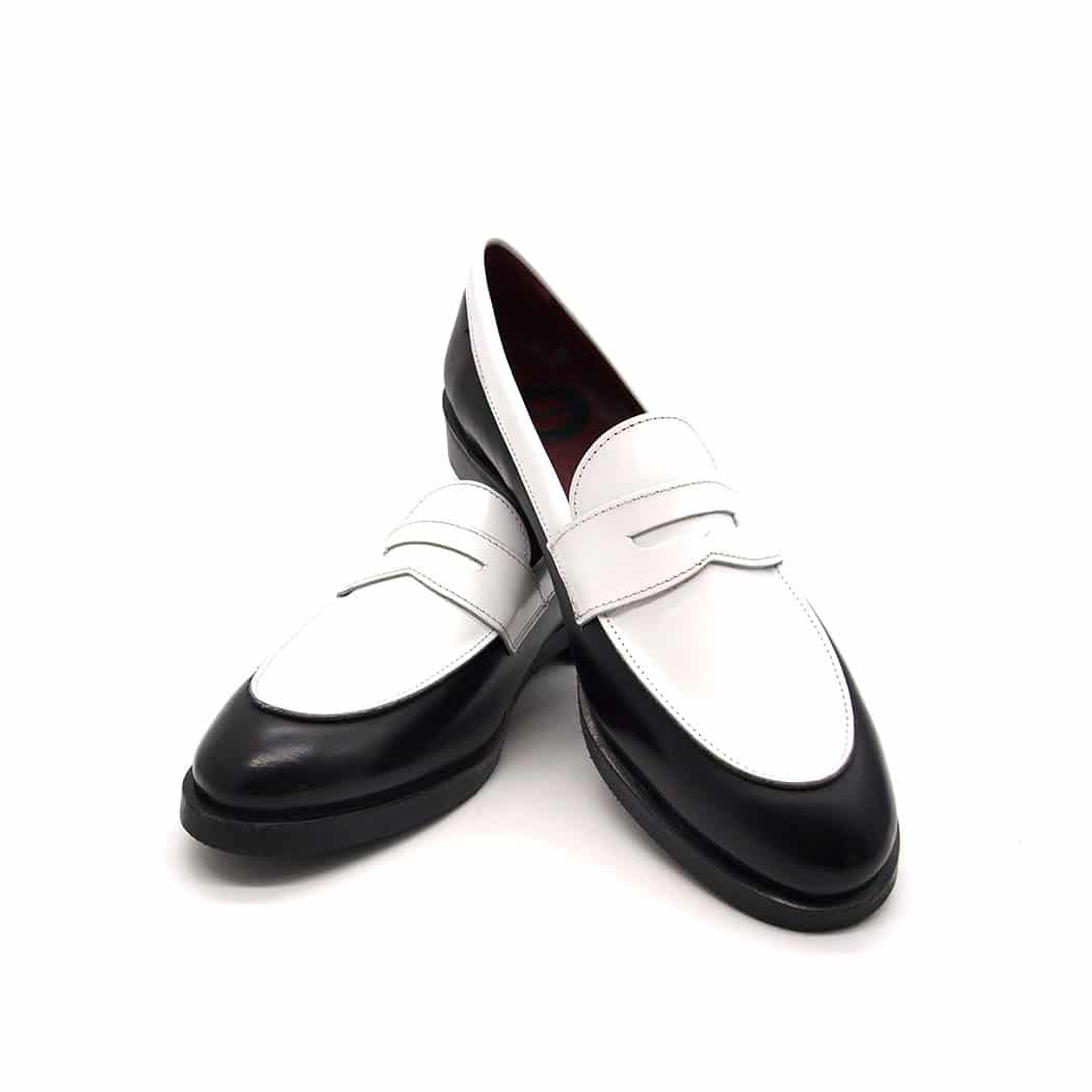 black colour loafers