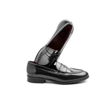 Penny Loafers in leather for woman Beatnik Irma All Black