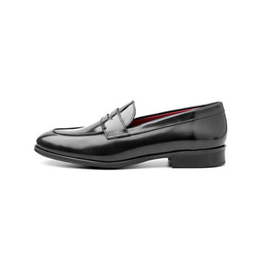 Penny Loafers in leather for woman Beatnik Irma All Black