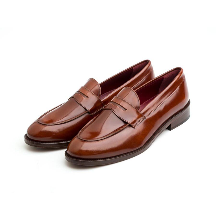 Brown Penny Loafers Beatnik Irma Chesnut