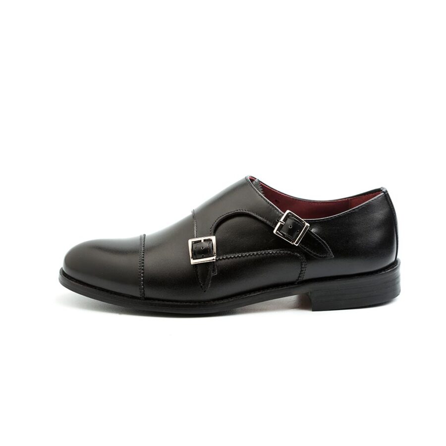 June Monk strap black for women by Beatnik Shoes