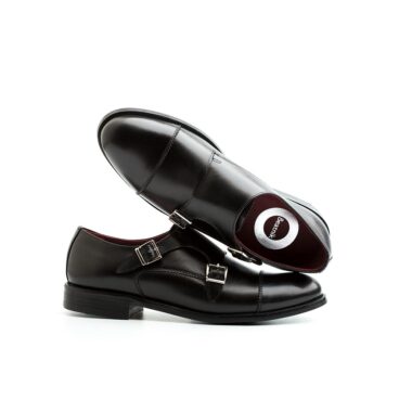 June Monk strap black for women by Beatnik Shoes