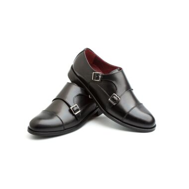 June Monk strap black for women by Beatnik Shoes