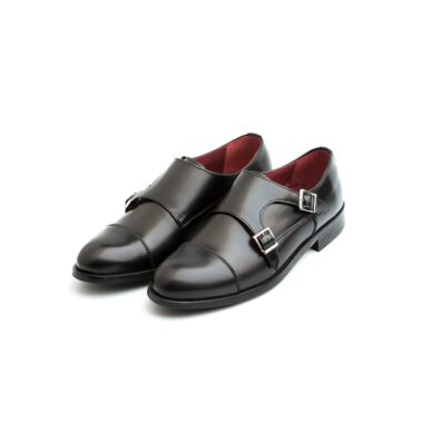 June Monk strap black for women by Beatnik Shoes