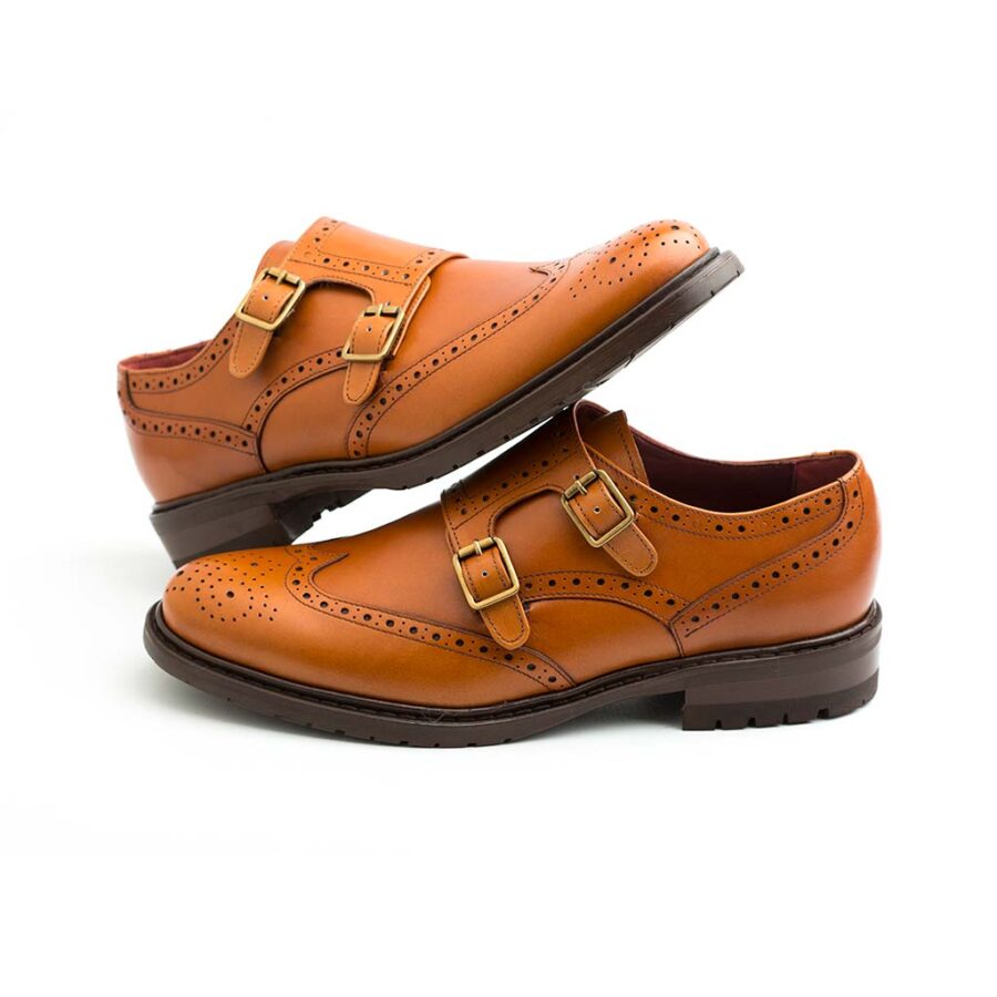 Brown Monk Shoes for Women Beatnik June Brown Brogue