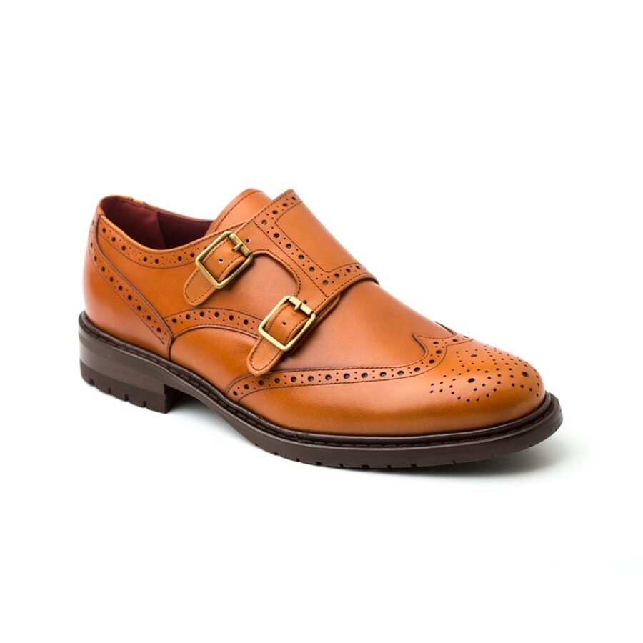 Brown Monk Shoes for Women Beatnik June Brown Brogue