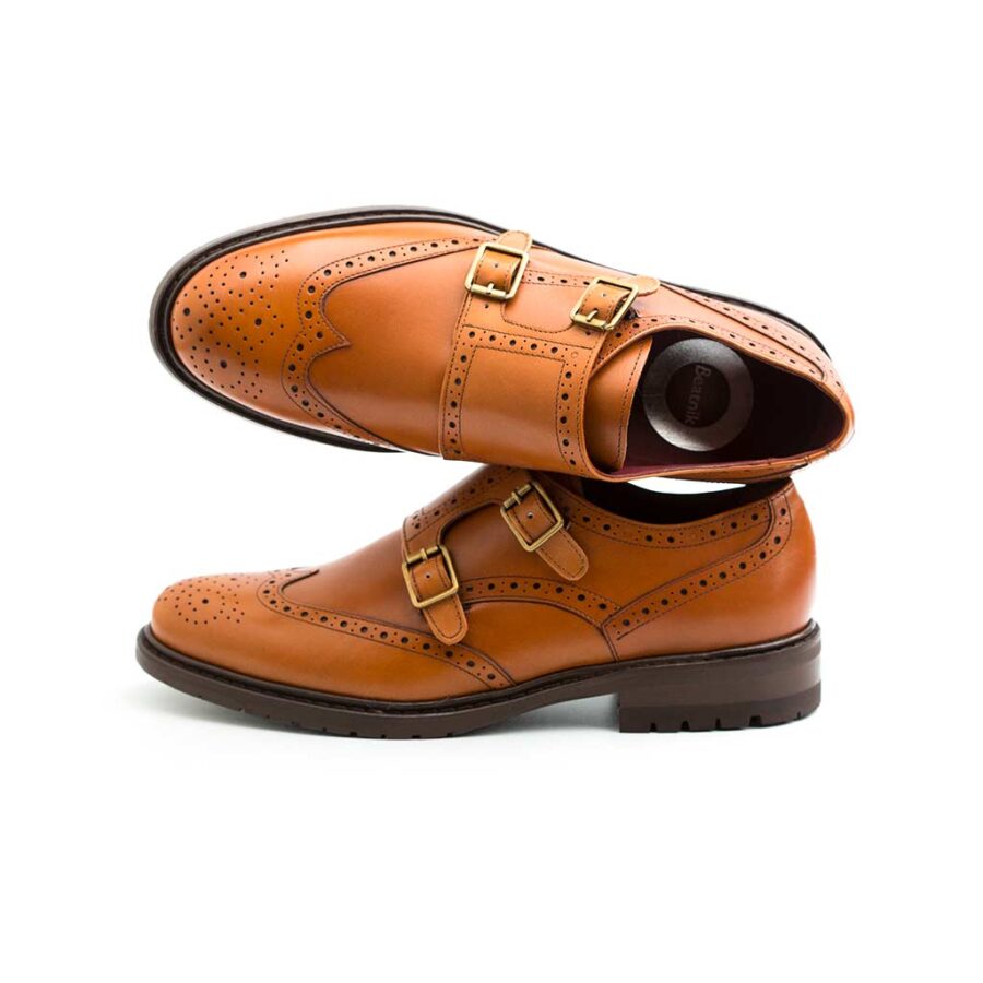 Brown Monk Shoes for Women Beatnik June Brown Brogue