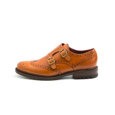 Brown Monk Shoes for Women Beatnik June Brown Brogue