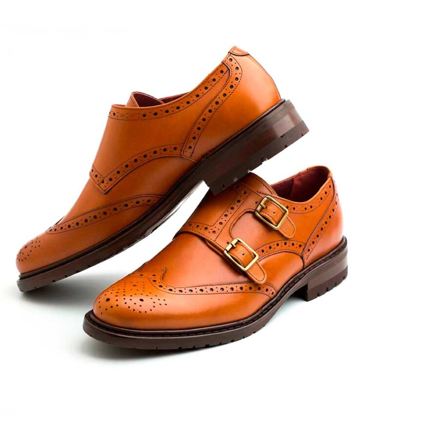 Brown Monk Shoes for Women Beatnik June Brown Brogue