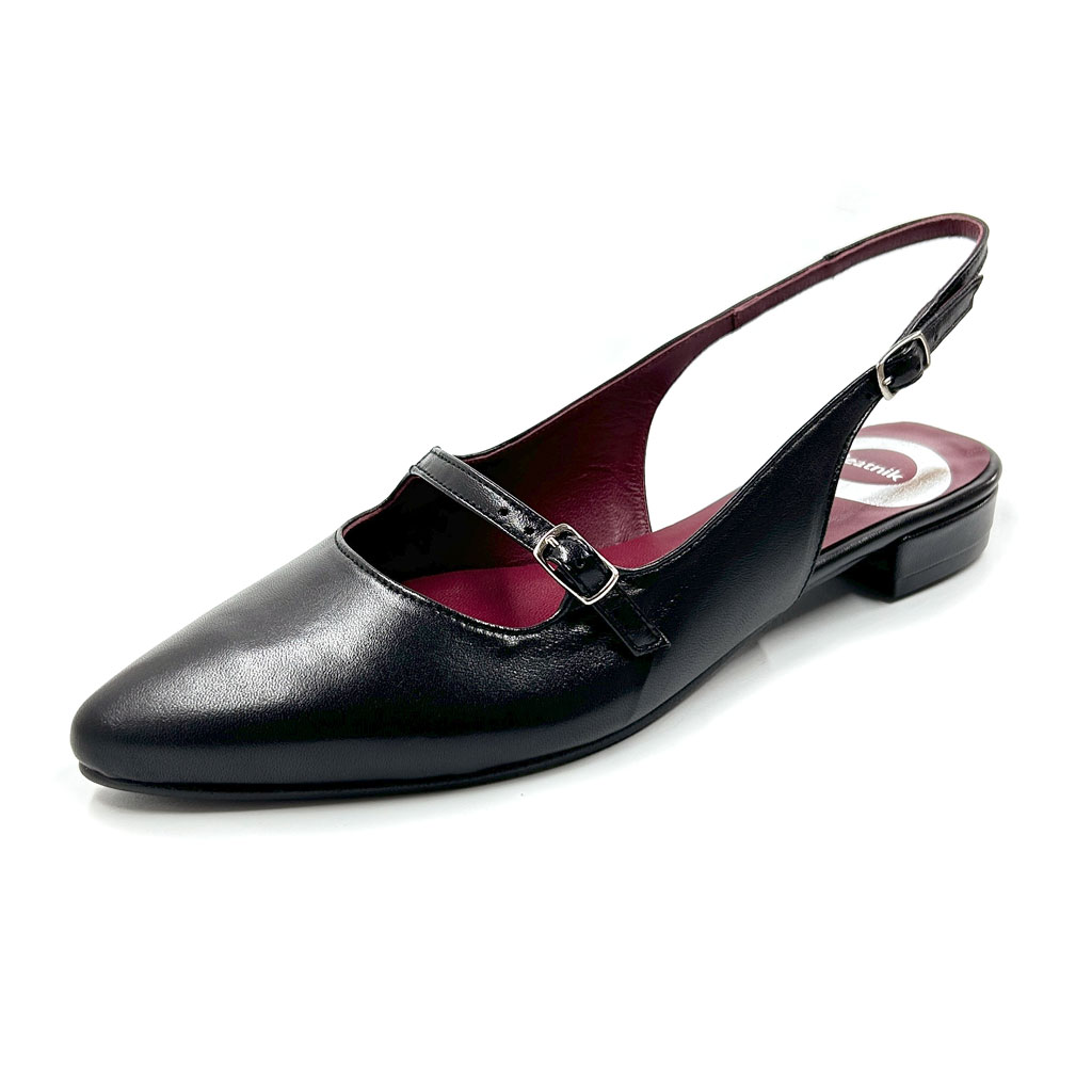Zapatos de salón Mujer Color Negro, Hechos de Piel