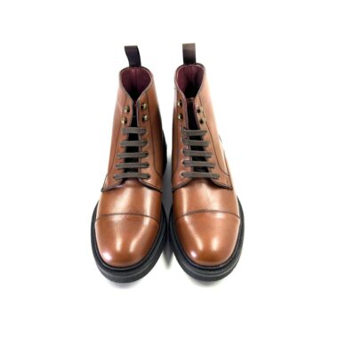 Botas de cordones para hombre en piel marrón Beatnik Truman